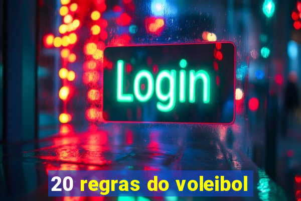 20 regras do voleibol